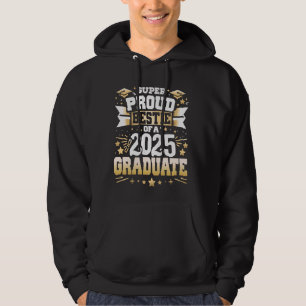 Toppen Proud beStie av klass 2025 Student Gra Hoodie