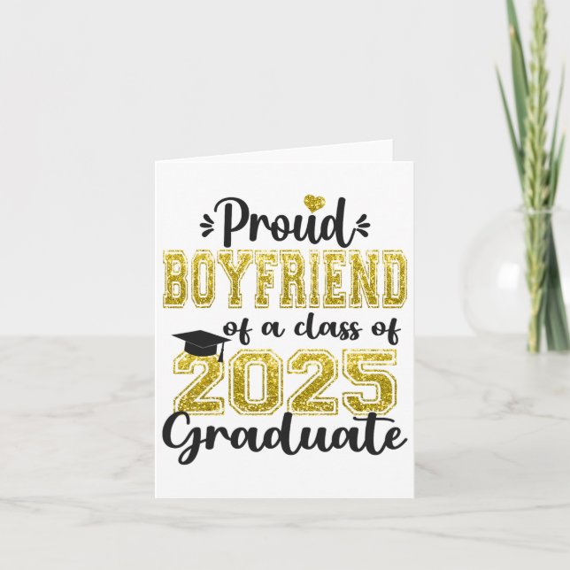 Toppen Proud Boyvän från 2025 Student Studenten Kort (Framsida)