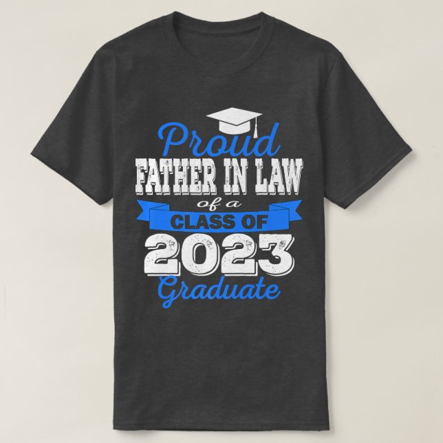 Toppen Proud Far enligt lag från 2023 Student Fant T Shirt (Design framsida)
