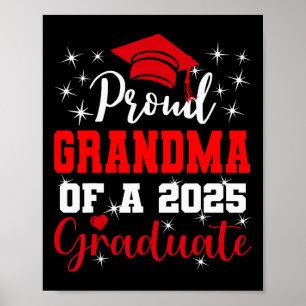 Toppen Proud Grandma of 2025 Student Studenten Fa Poster