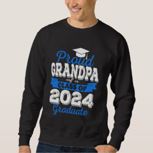 Toppen Proud Grandpa från 2025 Student Studenten F Lång Ärmad Tröja