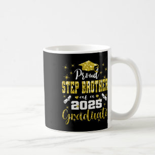 Toppen Proud Step Brother of 2025 Student Graduati Kaffemugg
