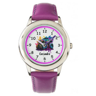 Toppen Psychedelic Monster Lastbil Kids Armbandsur