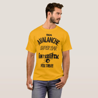 Toppen pub Marquette - blått för lavin på den Tee Shirt