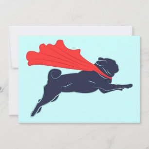 Toppen Pug-inbjudningar Inbjudningar
