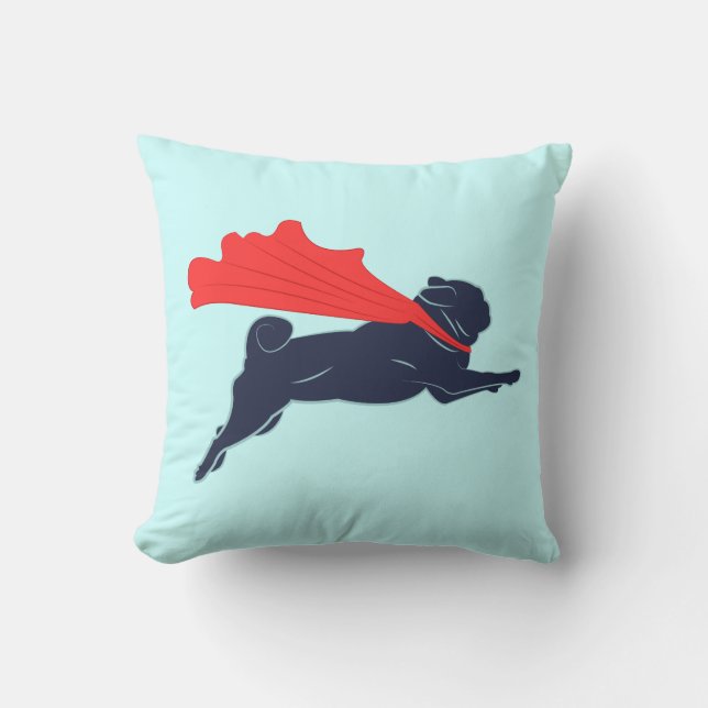 Toppen Pug Kudde (Framsida)