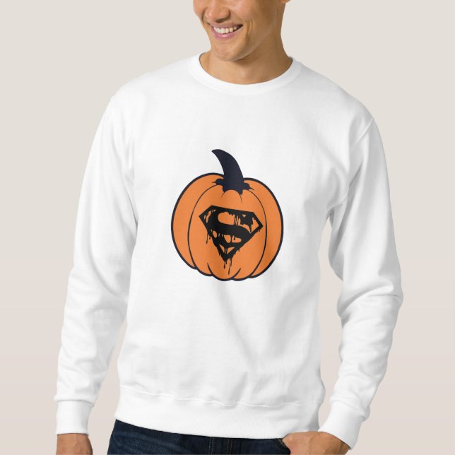 Toppen Pumpkin Man Halloween Hero Sweatshirt (Framsida)