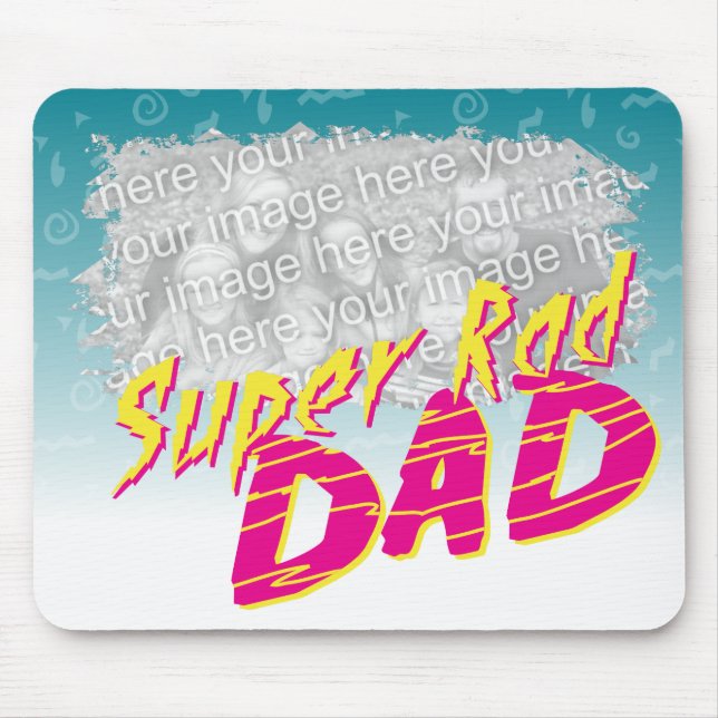 Toppen Rad-pappa Customizeable Mousepad Musmatta (Framsidan)