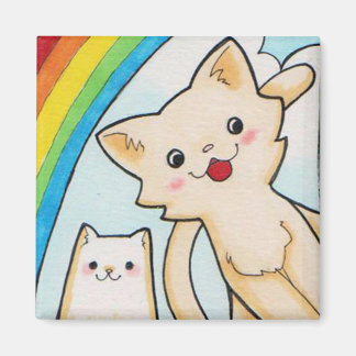 Toppen Rainbow Kittens Magnet