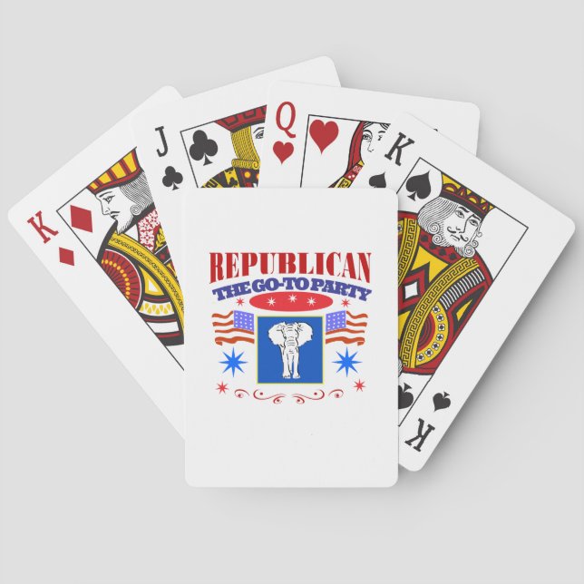 toppen republikanska party casinokort (Baksidan)