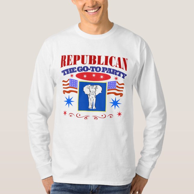 toppen republikanska party t shirt (Framsida)