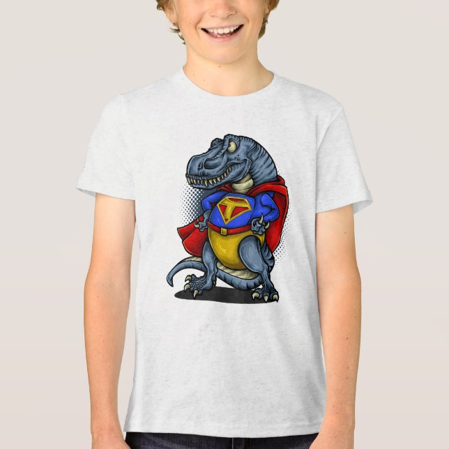 Toppen Rex: Ultimate Dinosaur Hero T Shirt (Framsida)