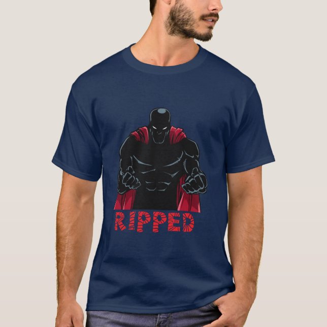 Toppen Rippat Tshirt T Shirt (Framsida)