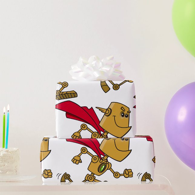 Toppen Robot Presentpapper (Skapare uppladdad)