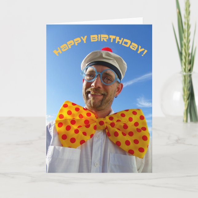 Toppen Roligt Birthday Greeting Card! Kort (Framsida)