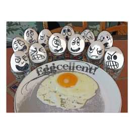 Toppen Roligt Egg - Eggcellent Poster! Fototryck