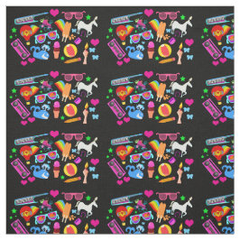 Toppen Roligt Neon Saker Tyg