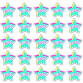 Toppen Roligt Star Teacher Reward Comment Stickers Klistermärken