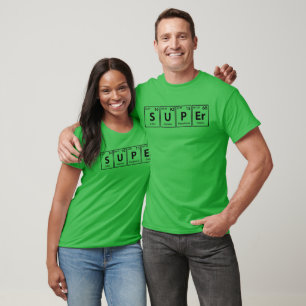 Toppen (S-U-P-Er) Periodisk stavning av Inslag T Shirt