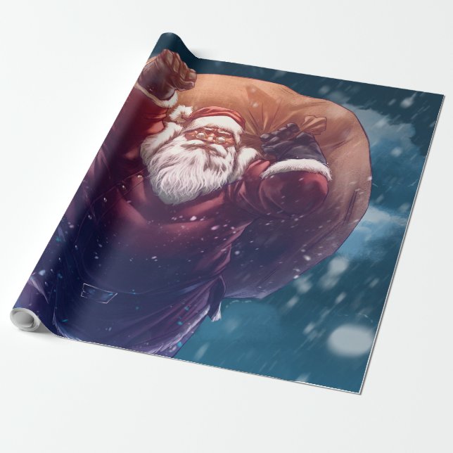 Toppen Santa Presentpapper (Utrullad)