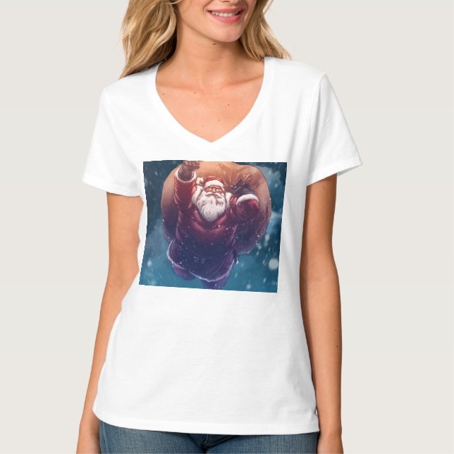 Toppen Santa T Shirt (Framsida)