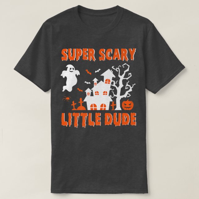 Toppen Scary Little Killen Halloween Costume T Shirt (Design framsida)