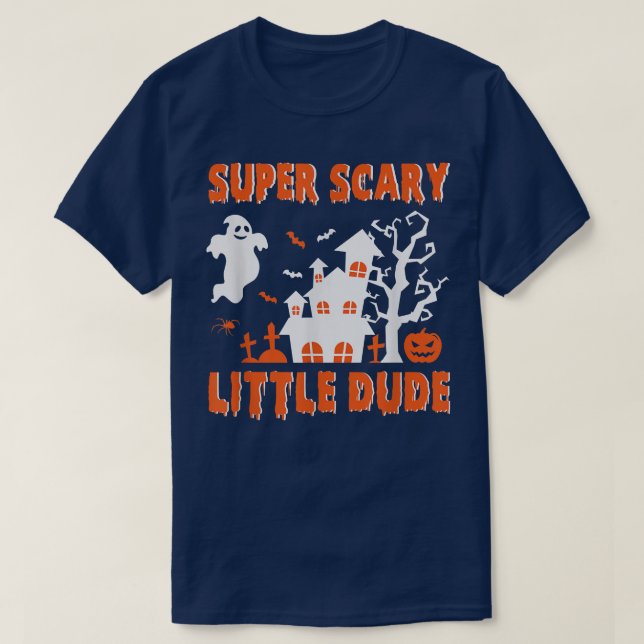 Toppen Scary Little Killen Halloween Costume T Shirt (Design framsida)