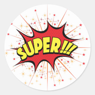 Toppen School Sticker Runt Klistermärke