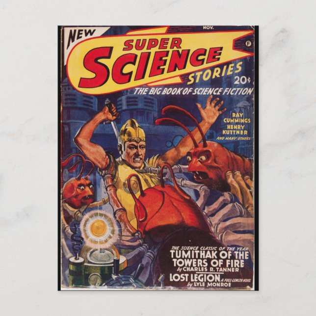 Toppen Science Stories_Pulp Art Vykort (Framsida)