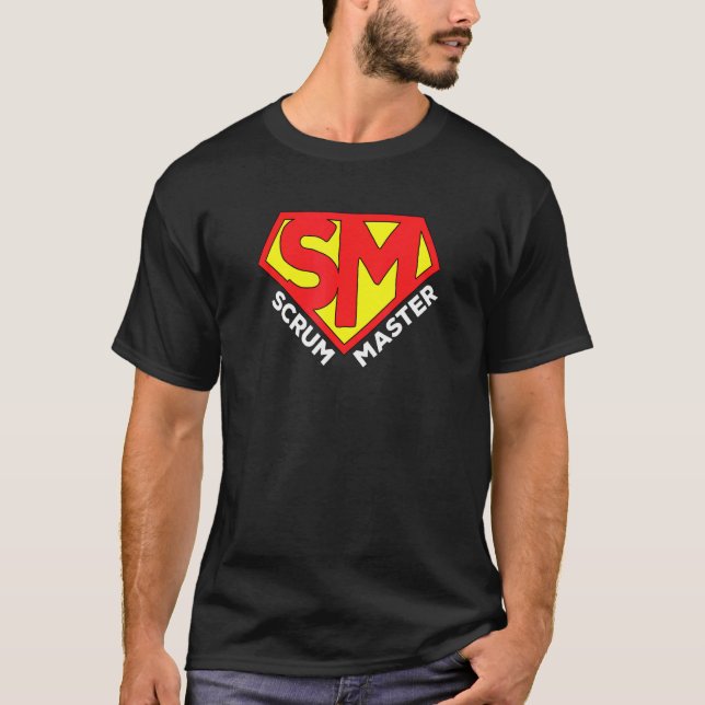 Toppen Scrum Master Agile Scrum Master T Shirt (Framsida)