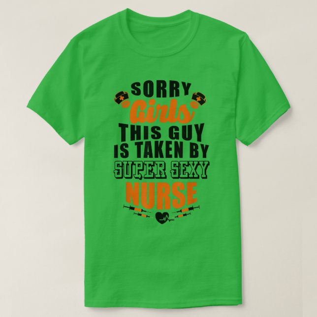 Toppen Sey Nurse Boykompis Make (svart) T Shirt (Design framsida)