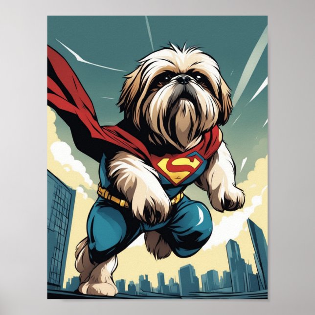 Toppen Shih Tzu Poster (Framsidan)