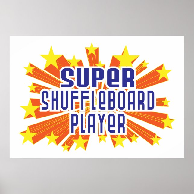 Toppen Shuffleboard Player Poster (Framsidan)