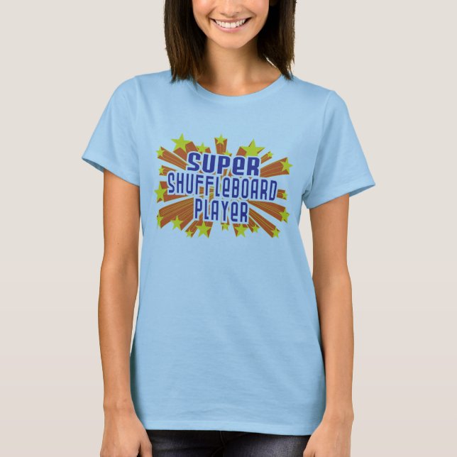 Toppen Shuffleboardspelare T Shirt (Framsida)
