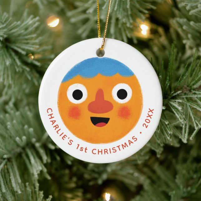 Toppen Simple Sång | Anpassningsbar Noodle Första  Julgransprydnad Keramik (Träd)