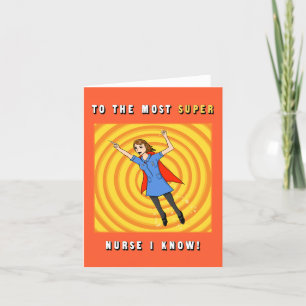 Toppen sjuksköterska/Tack/födelsedagskort Tack Kort
