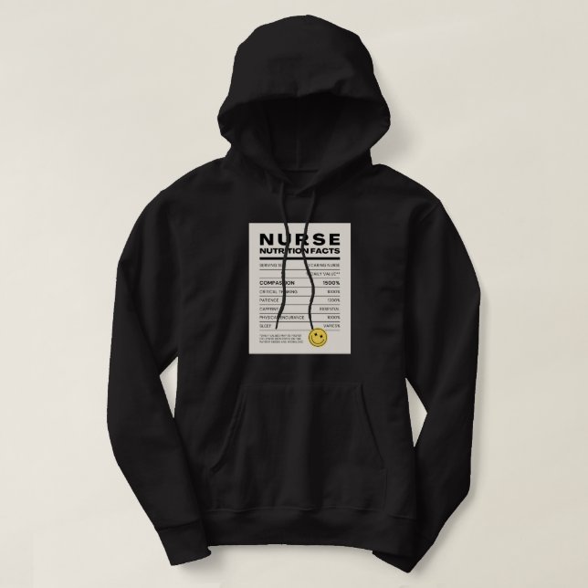 Toppen sjuksköterska: Visa vården Hoodie (Design framsida)