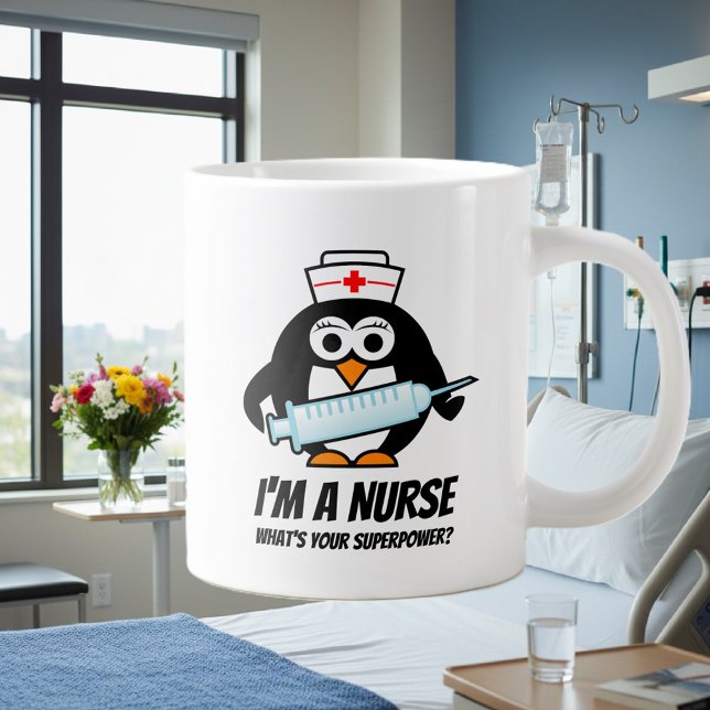 Toppen sjuksköterskans stora gigantiska jumbo mugg (nurse mug)