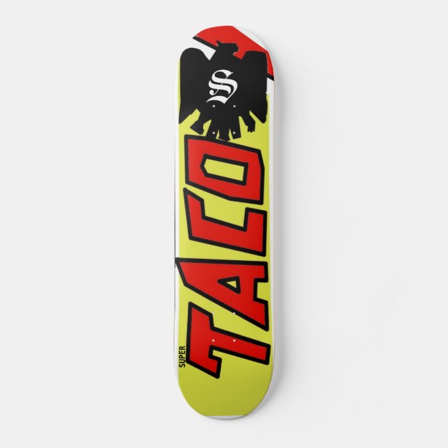 Toppen Skateboard för Taco (den Tecate designen) (Framsida)