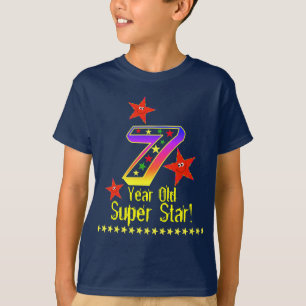 Toppen skjorta för stjärna7:efödelsedag för po tee shirt