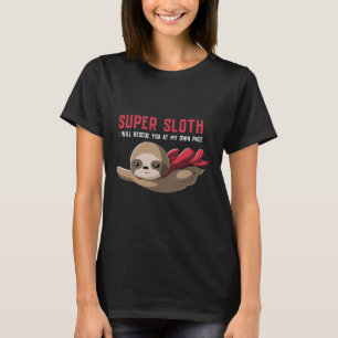 Toppen Sloth Hero Slow Animal Te T Shirt