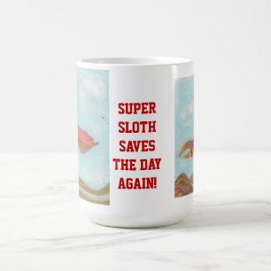 Toppen Sloth räddar dagen igen! Kaffemugg