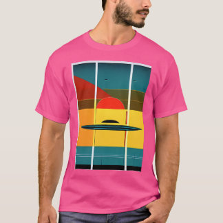 Toppen Snyggt Ufo Design T Shirt