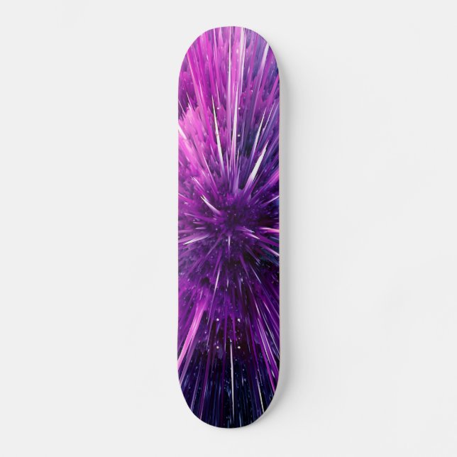 Toppen-soniskt - strålande lila skateboard bräda 19,5 cm (Framsida)