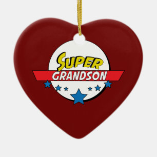 Toppen sonson, #grandson julgransprydnad keramik