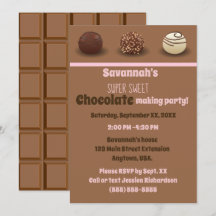 Toppen söt chokladdanandefödelsedagsfest