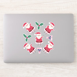 Toppen, söt jultomte klistermärken