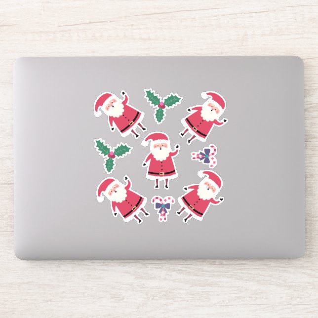 Toppen, söt jultomte klistermärken (Dator)