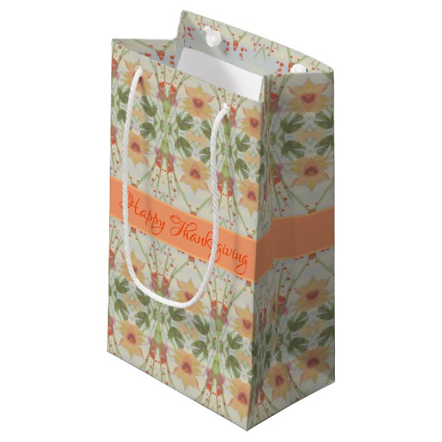 Toppen Söt Little Thanksgiving Gift Bag (Framsidan Vinklad)