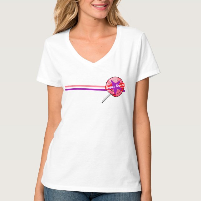 Toppen söt Lolly Tee Shirt (Framsida)